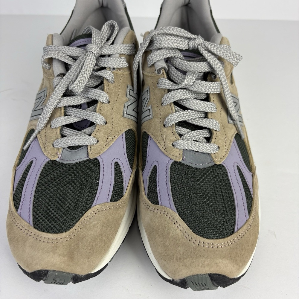 New Balance U991DL2 Gray Green Purple White Sneakers Men's US10 Make In England - Picture 7 of 16